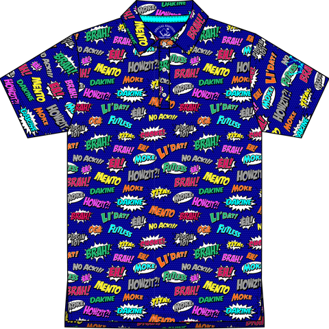 "Pidgin Too" Blue - OGA Youth Polo - Cobalt Blue