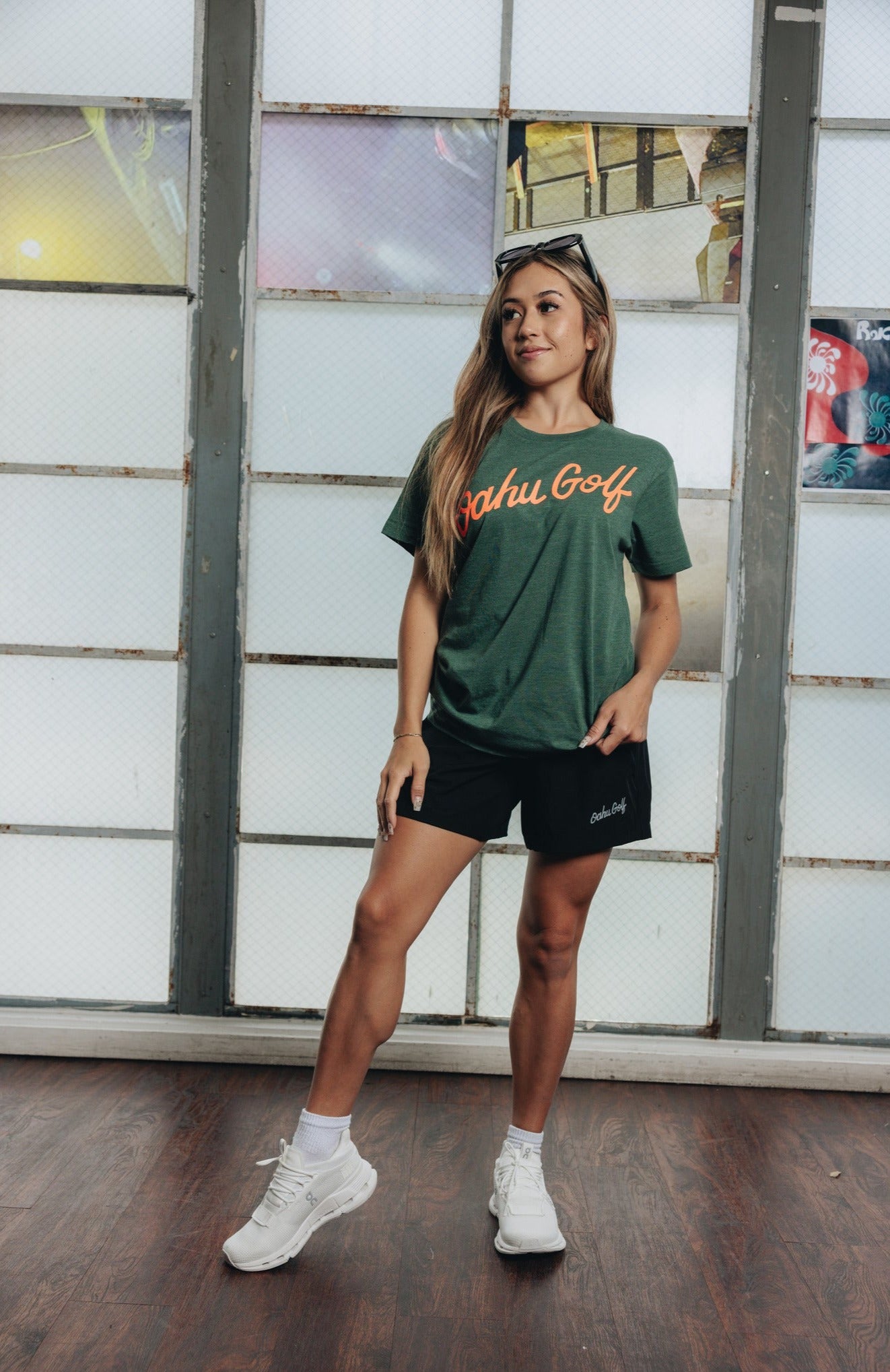 "OG Script" - OGA Unisex Graphic Tee - Pine Green Heather