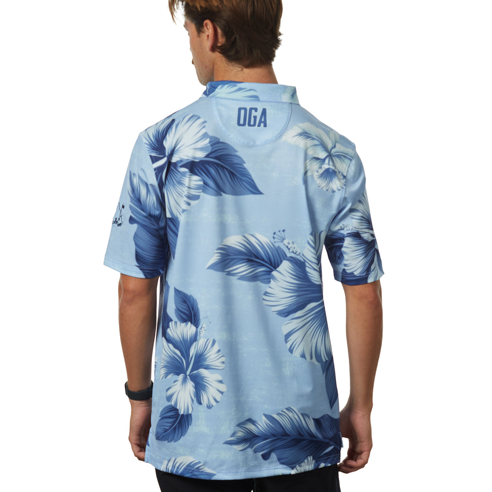 
                      
                        "Shmood Kine" Lobelia Blue - OGA Men's Polo - Blue / White
                      
                    