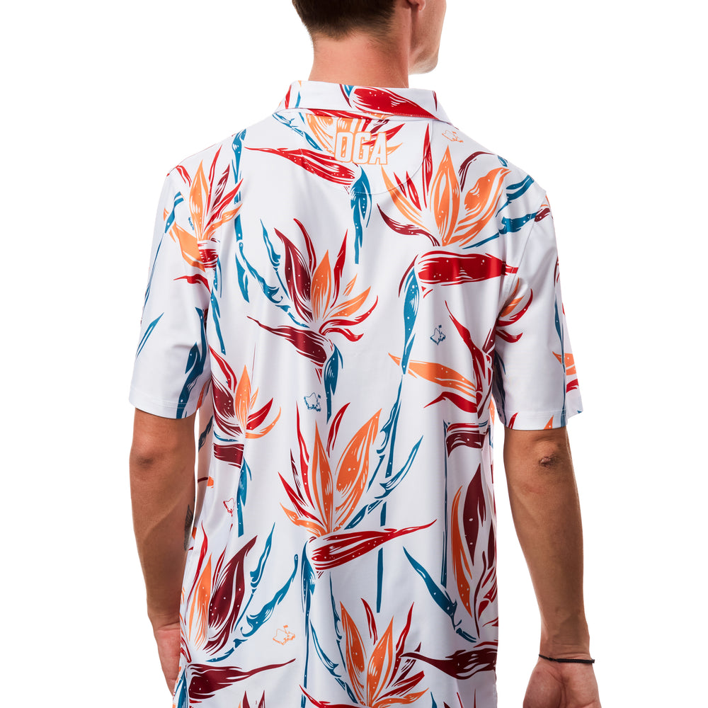 
                      
                        "Paradise 2025" Tropicals - OGA Men's Polo - Multi Color
                      
                    