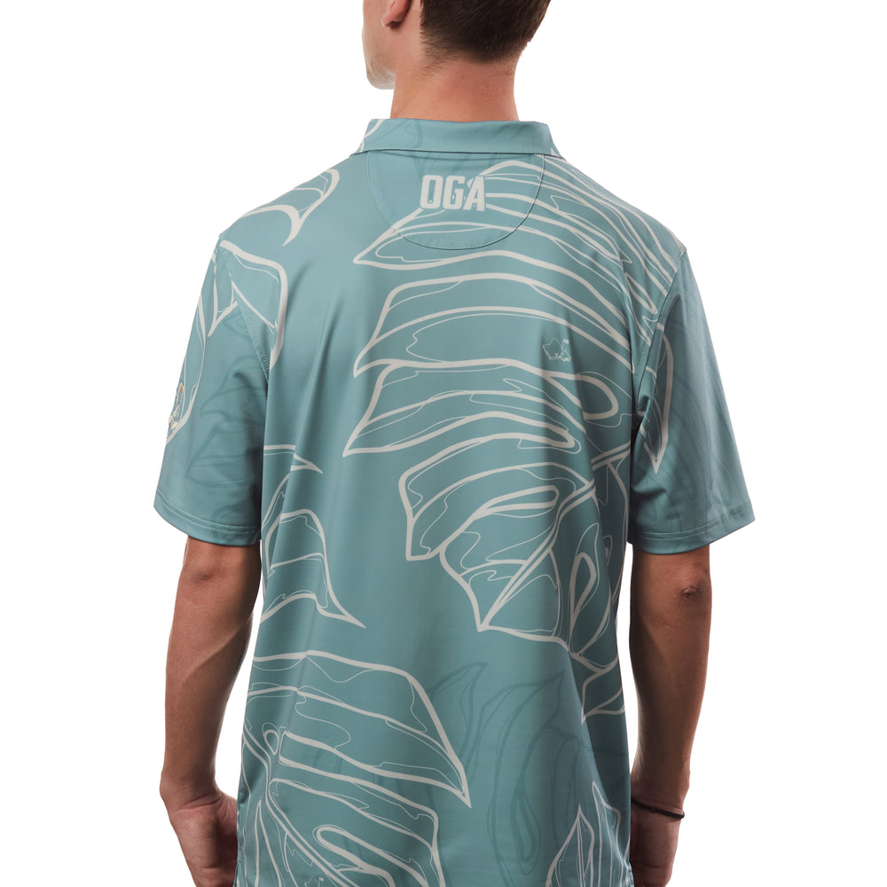 
                      
                        "Monstera Koncept" Seafoam Green - OGA Men's Polo - Seafoam Green
                      
                    