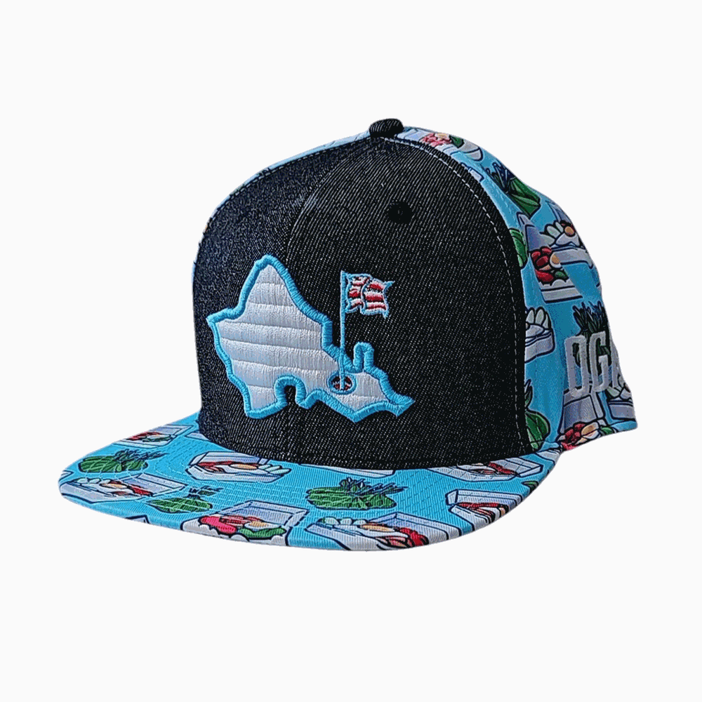 "Plate Lunch" - 6 Panel Novelty Snapback - Multicolor