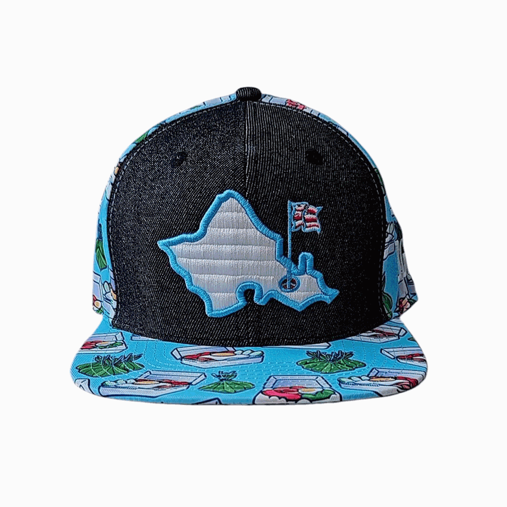 "Plate Lunch" - 6 Panel Novelty Snapback - Multicolor