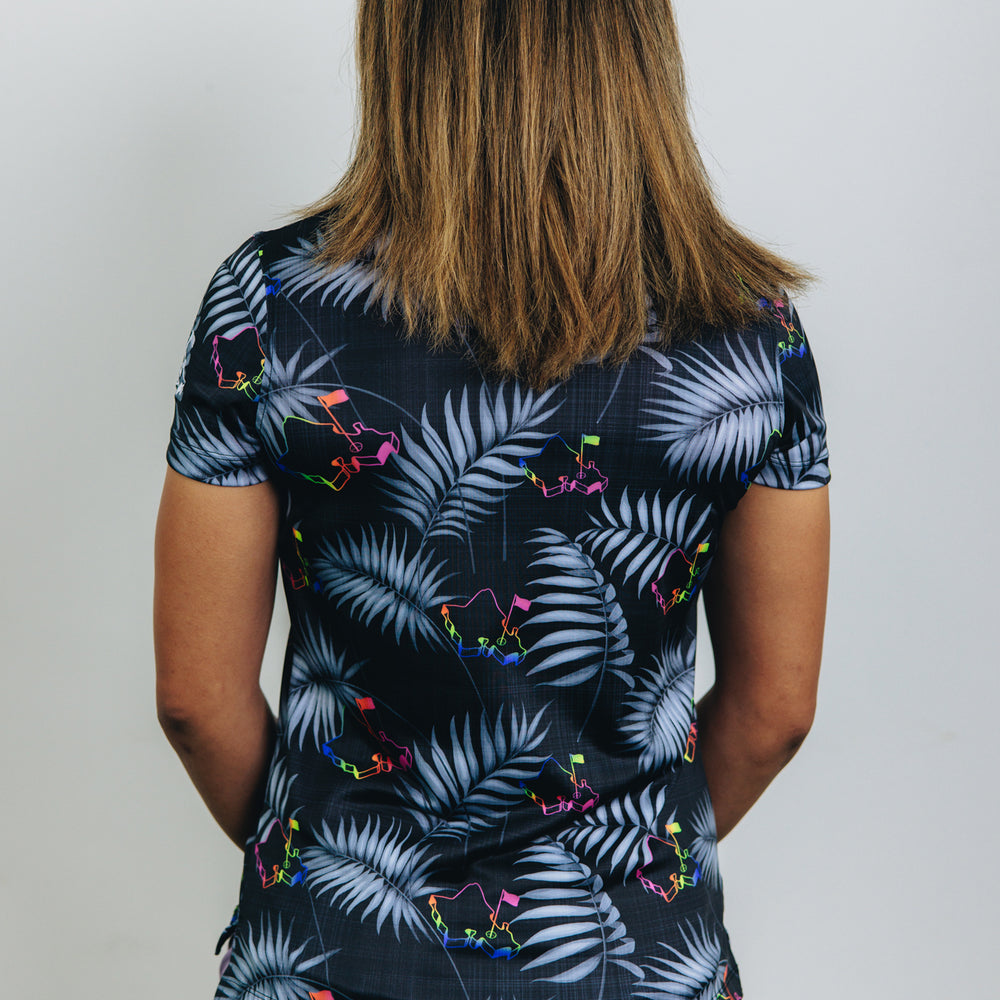 
                      
                        "Shave Ice Time" Tropical Black - OGA Women's Polo - Black / Shave Ice
                      
                    