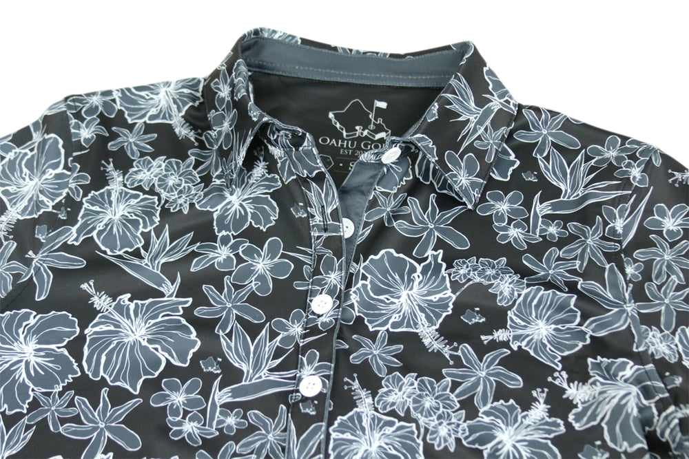 
                      
                        "Small Kine Sketchy Onyx" - OGA Women's Polo - Onyx Black
                      
                    