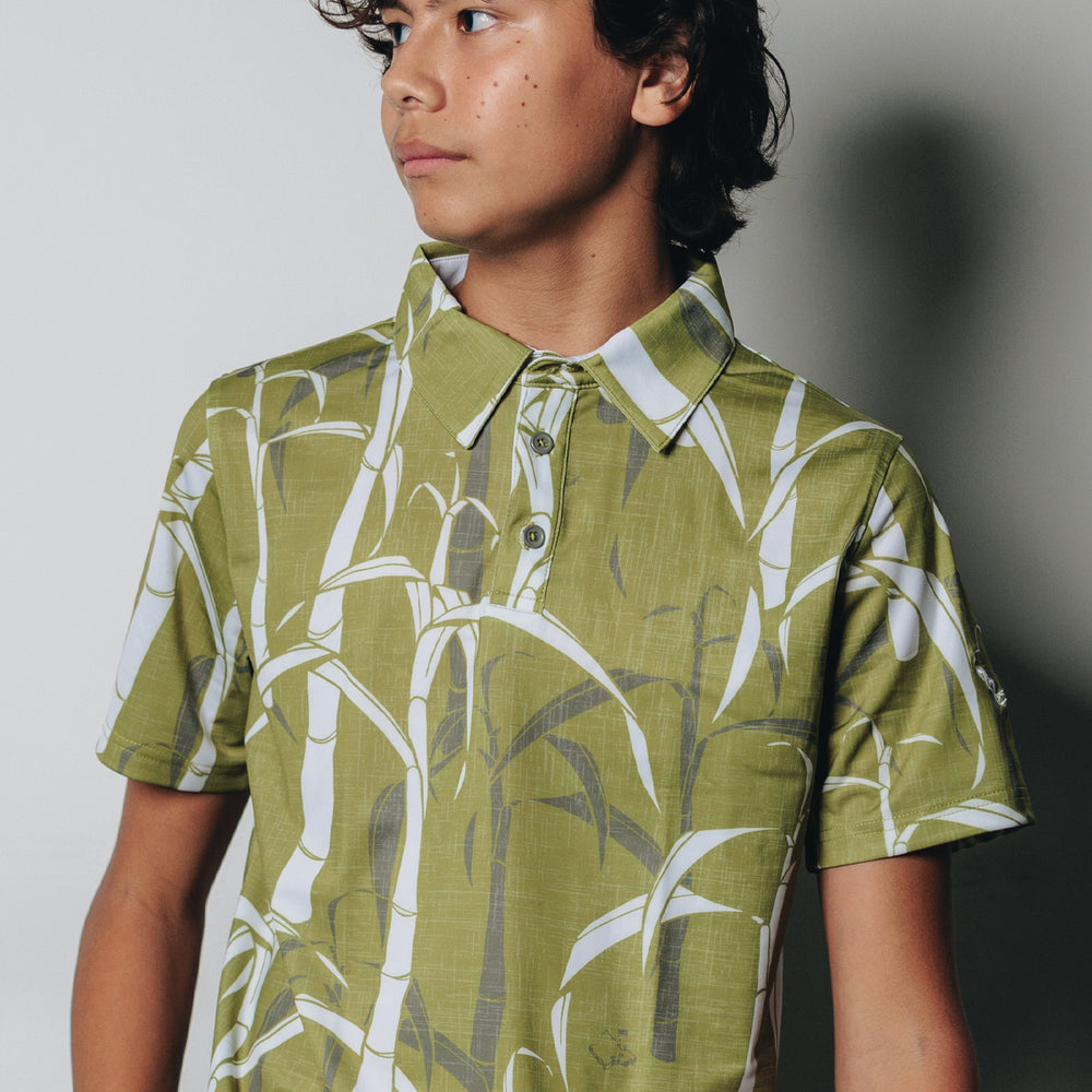 
                      
                        "Sugarcane" Green Fields - OGA Youth Polo - Green
                      
                    