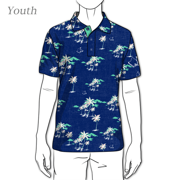 "Sunday" Royal Night - OGA Youth Polo - Royal Blue