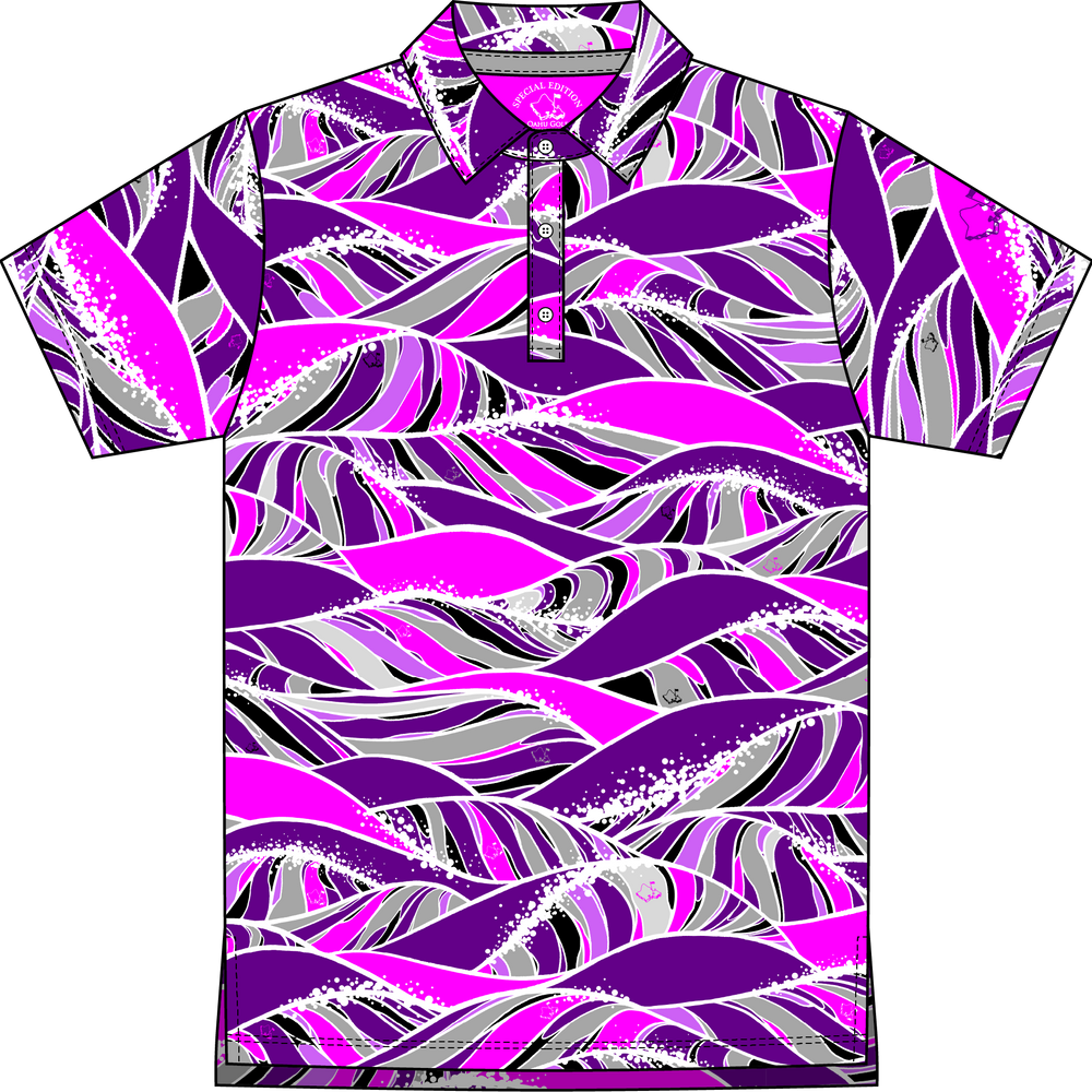 
                      
                        "Swell" Violet Orchid - OGA Youth Polo - Hot Pink / Ube Purple
                      
                    