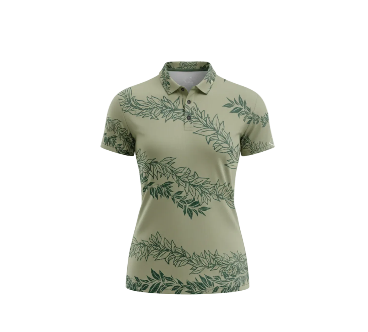 "Maile 2026" Forest Greens - OGA Women's Polo - Tonal Forest Green