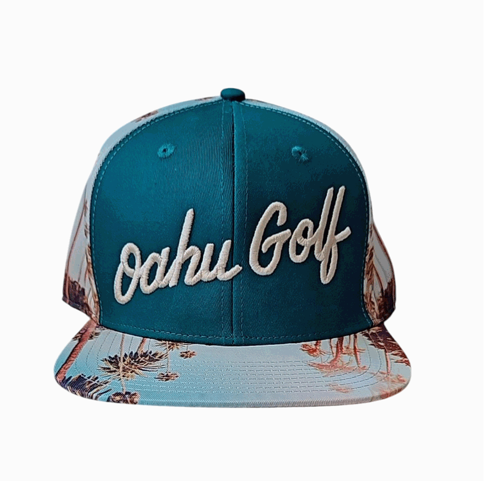 "Script Sunset" - 6 Panel Novelty Snapback - Photoreal Multicolor
