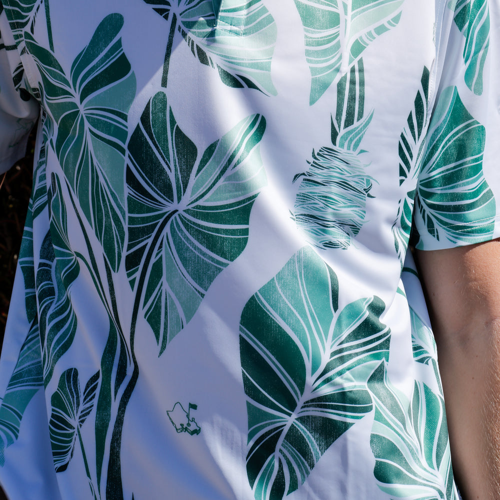 "Kalo" Green - OGA Men's Polo - Multi Green