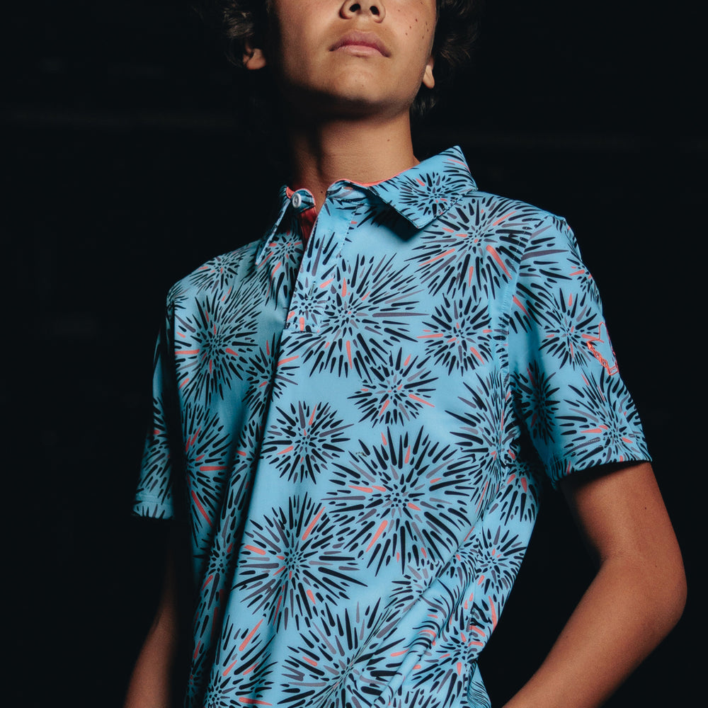 
                      
                        "Wana" Ocean Coral - OGA Youth Polo - Ocean Blue / Coral Pop
                      
                    
