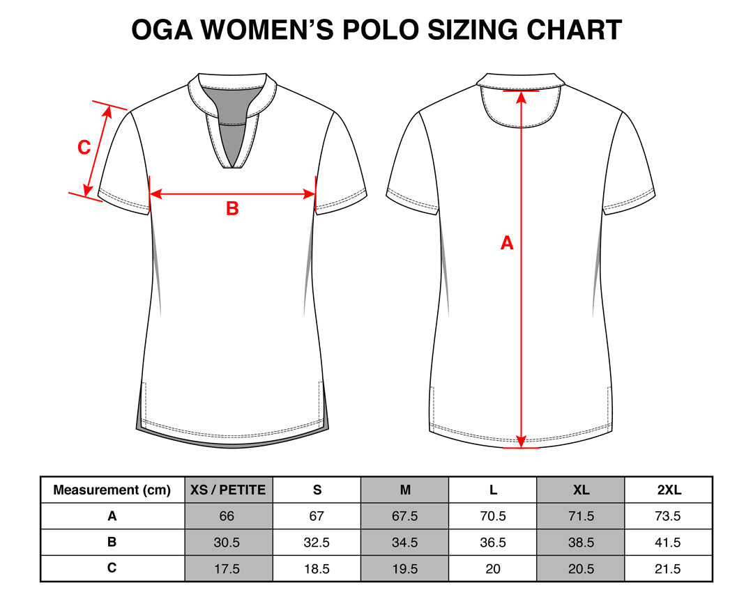"Sketchy Flora" - OGA Ladies Polo - Cotton Candy