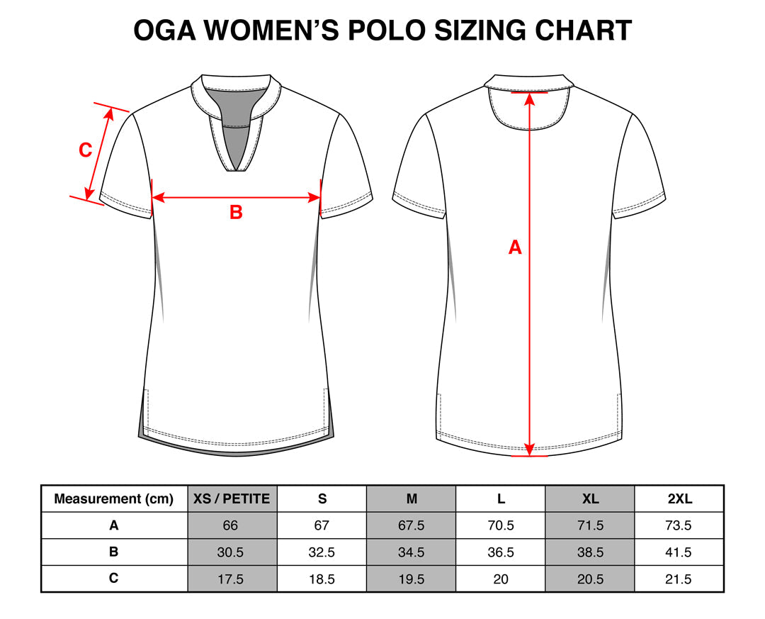 "Island Coral" - OGA Ladies Polo - Makai Blues