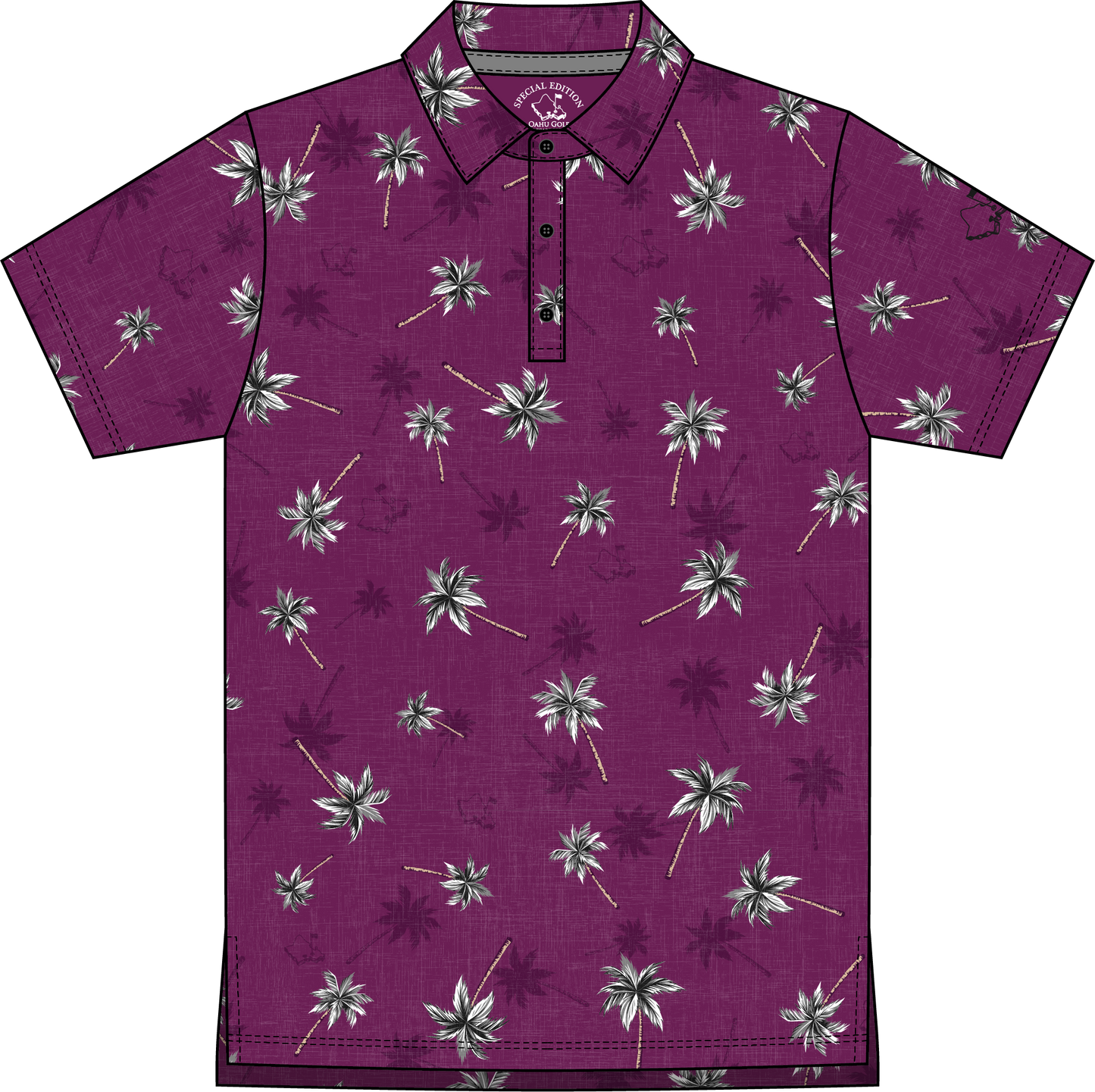 "Coconut Grove" Berry - OGA Youth Polo - Berry
