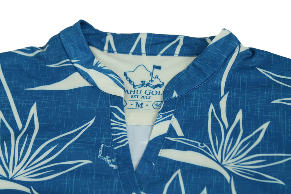 
                      
                        "Birdies of Paradise" Teal Ecru - OGA Women's Polo - Teal Blue Ecru White
                      
                    