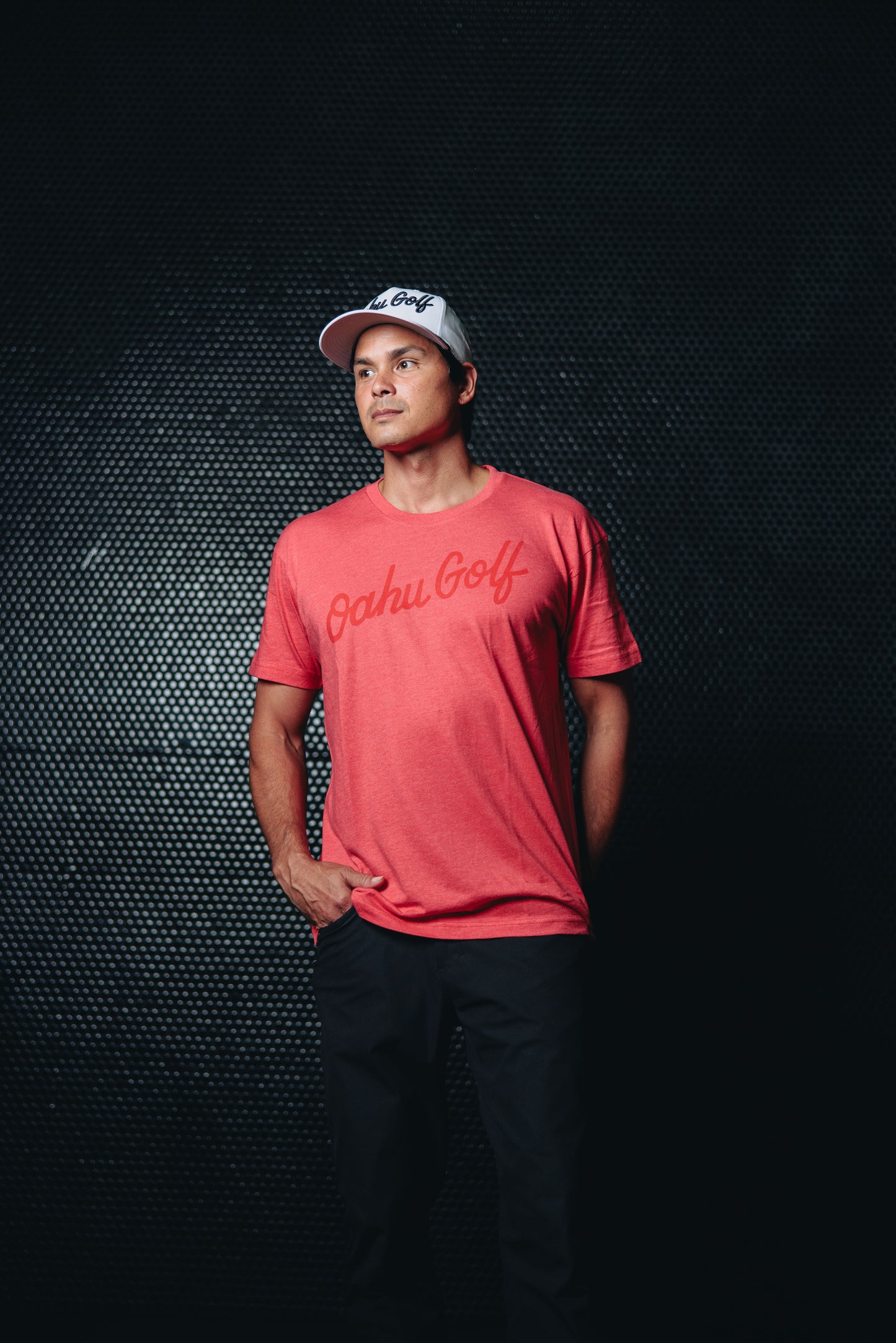 "OG Script" - OGA Unisex Graphic Tee - Red Heather