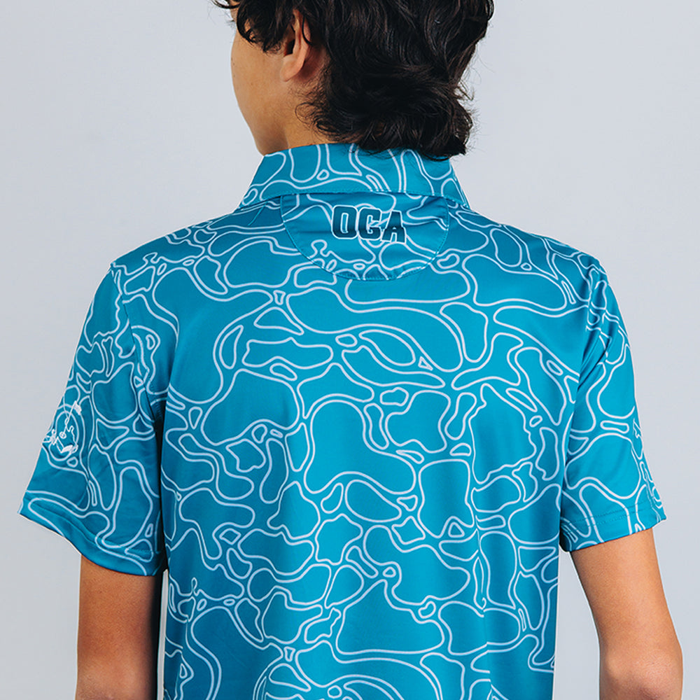
                      
                        "Island Coral" Dark Teal - OGA Youth Polo - Dark Teal / Silver
                      
                    