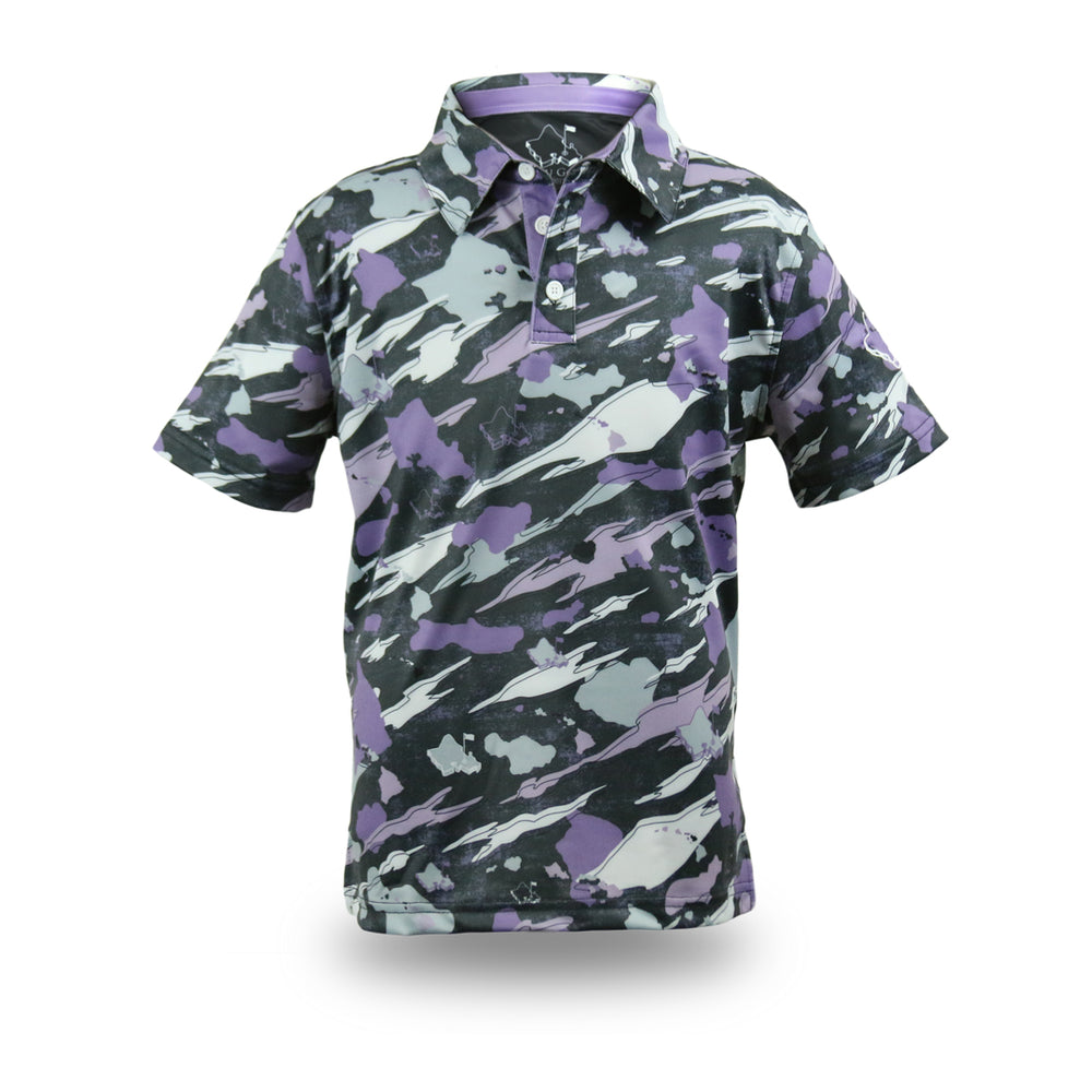 
                      
                        "Island Flow" Ube Graphite Camo - OGA Youth Polo - Gray / Ube Purple
                      
                    