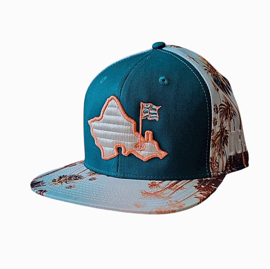 "Island Sunset" - 6 Panel Novelty Snapback - Photoreal Multicolor