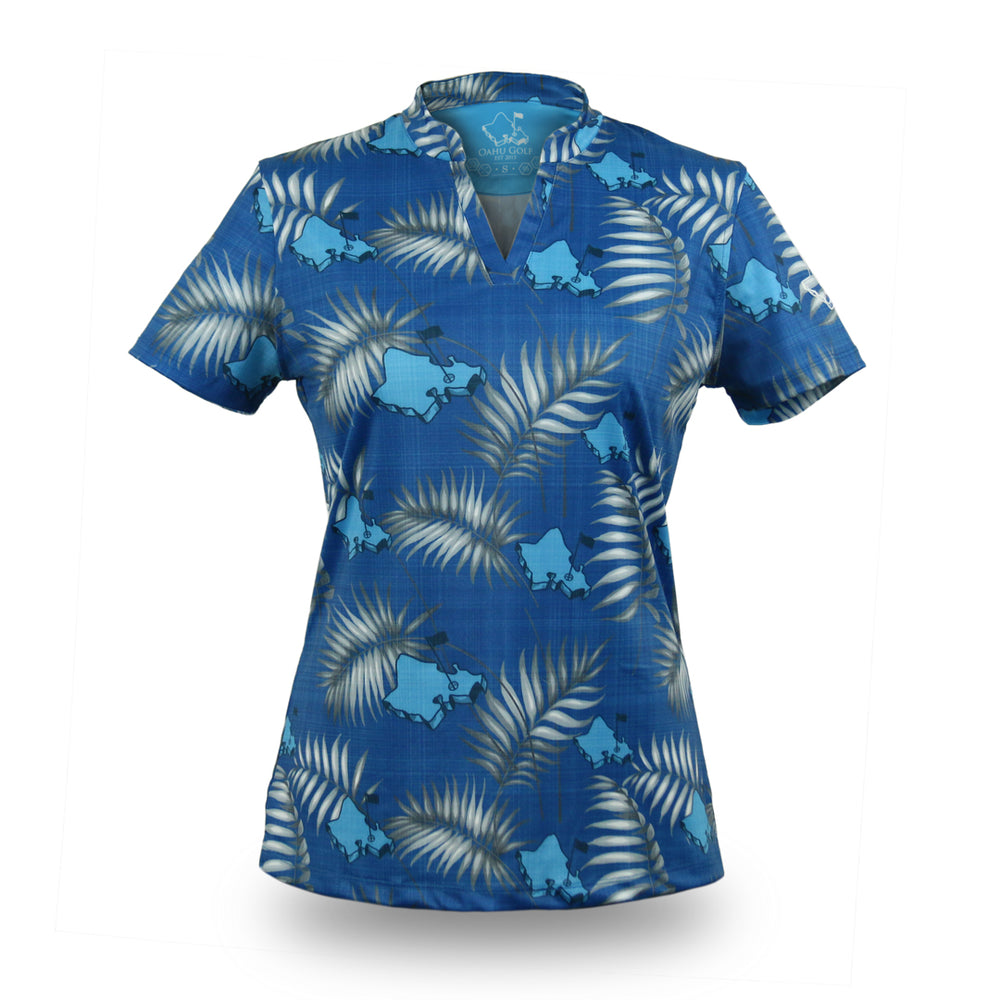 
                      
                        "It's About Time" Faded Denim - OGA Women's Polo - Denim Blue / Gray
                      
                    