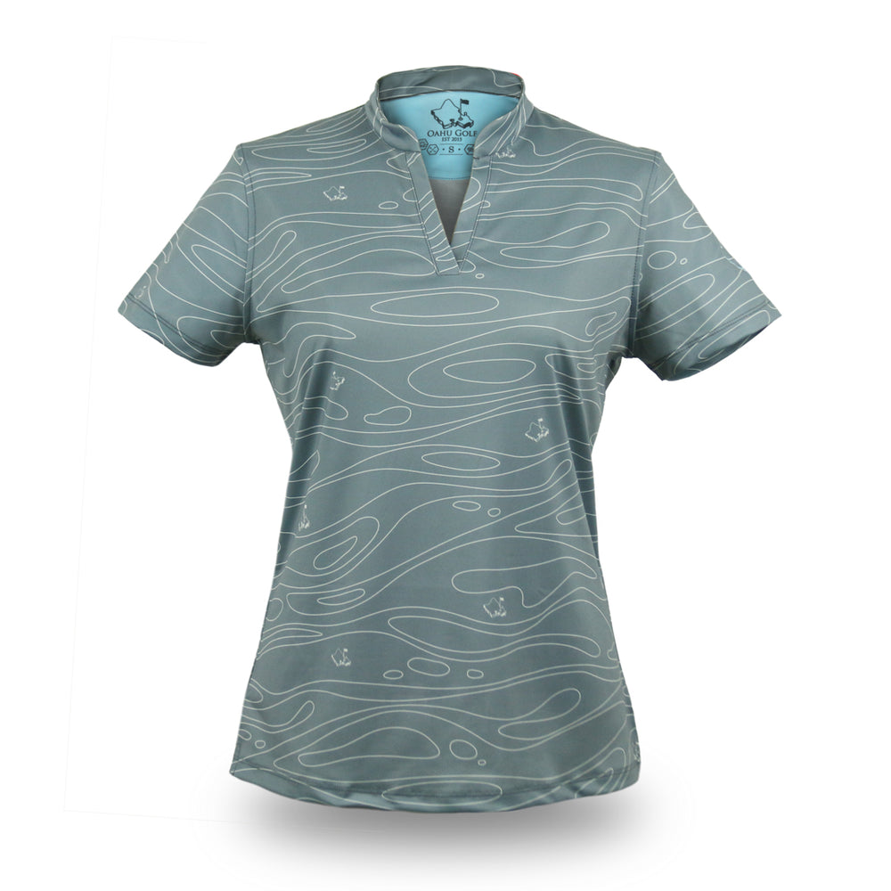 
                      
                        "Liquid Silver" - OGA Women's Polo - Silver / Off White
                      
                    
