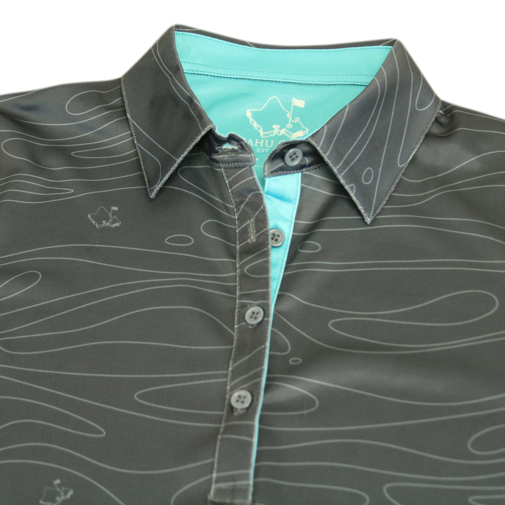 "Liquid Onyx" - OGA Collared Women's Polo - Onyx Black