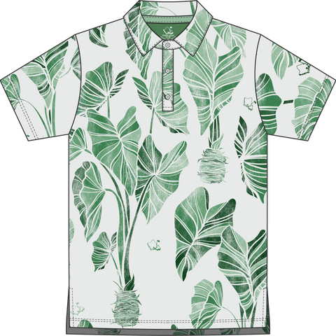 "Kalo" Green - OGA Youth Polo - Multi Green