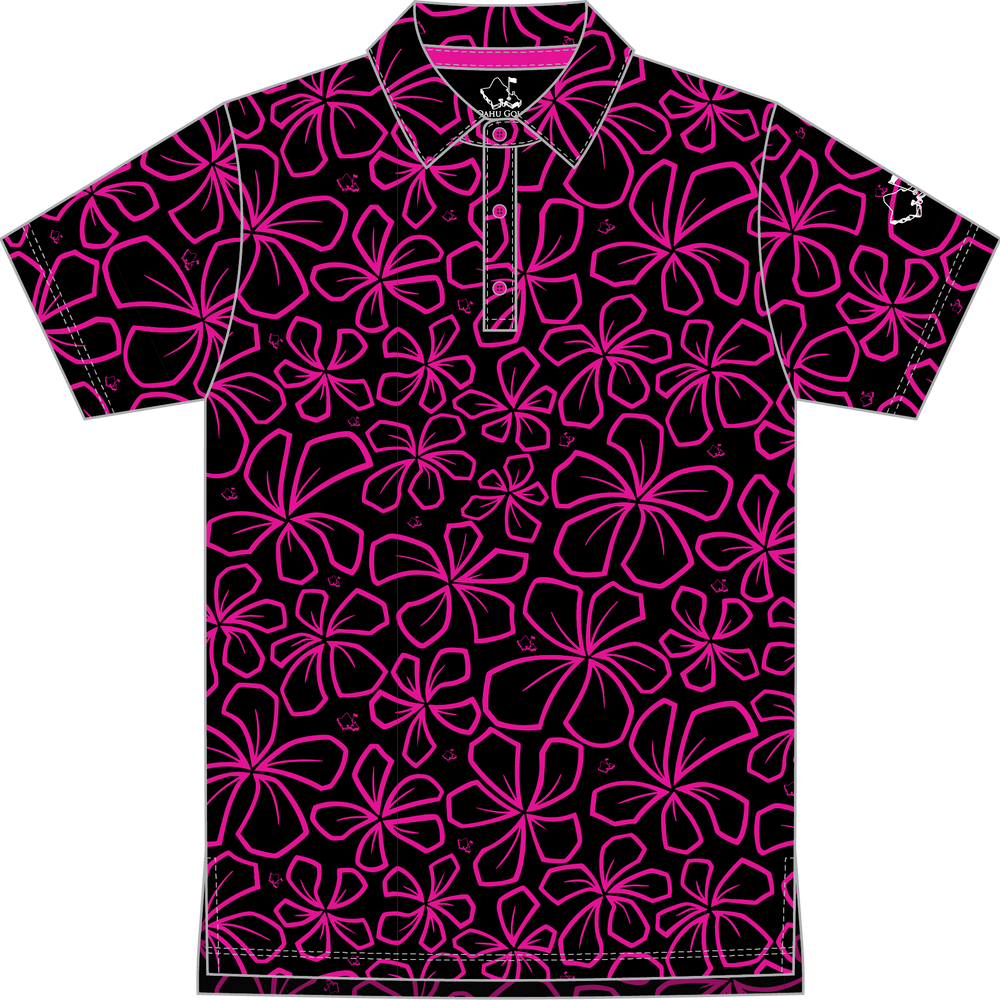 
                      
                        "Mini Retro" Black Neon - OGA Men's Polo - Black / Pink
                      
                    
