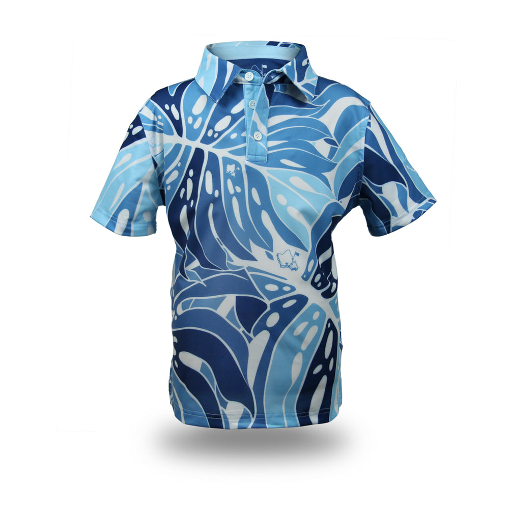 
                      
                        "Monstera 2.0" Variegated Slate - OGA Youth Polo - Slate Blues
                      
                    