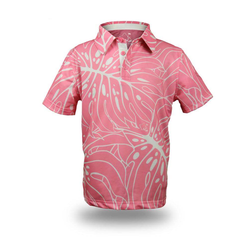
                      
                        "Monstera 3.0" Coral Cream - OGA Youth Polo - Coral / Cream
                      
                    