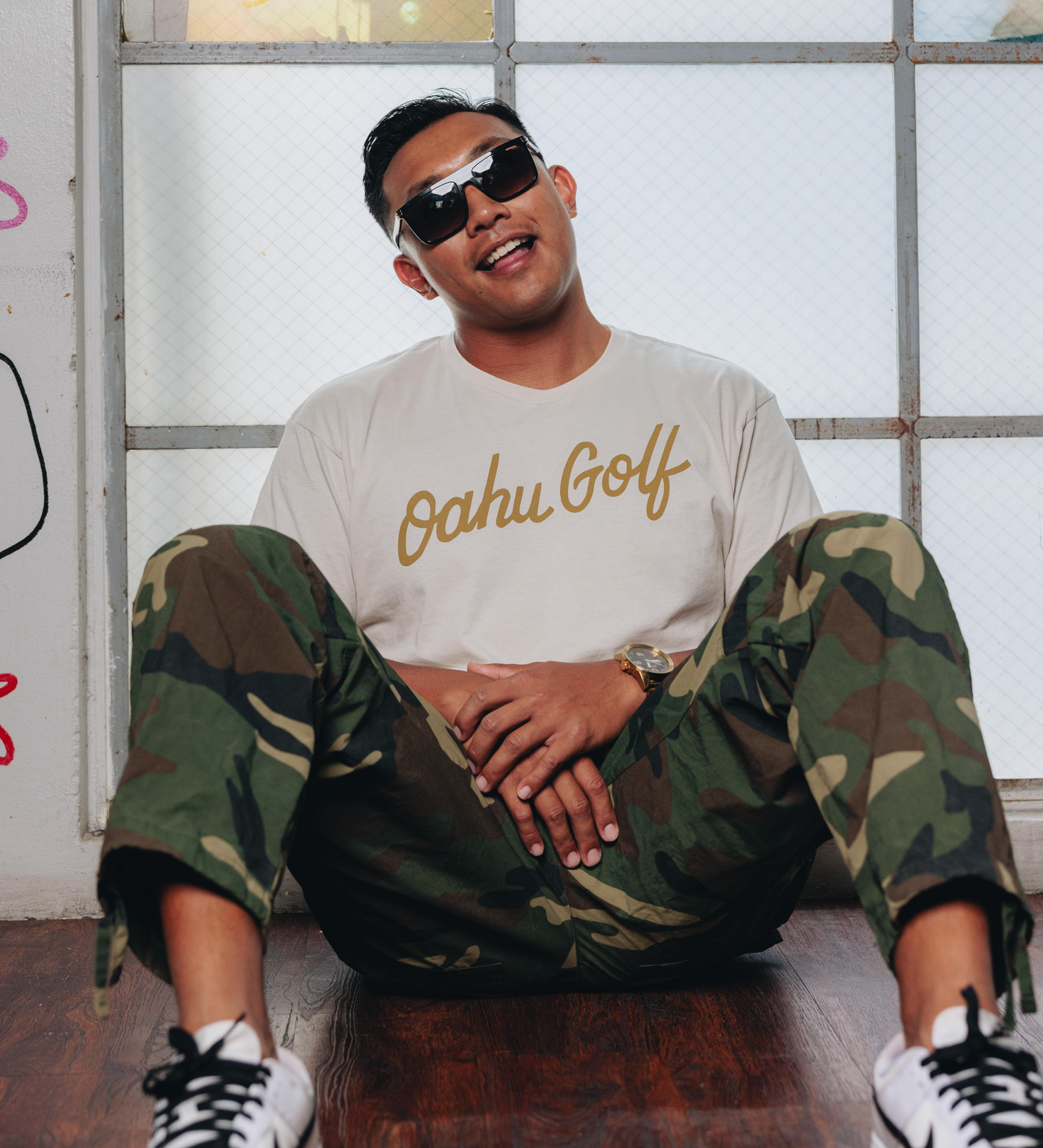 "OG Script" - OGA Unisex Graphic Tee - Bone