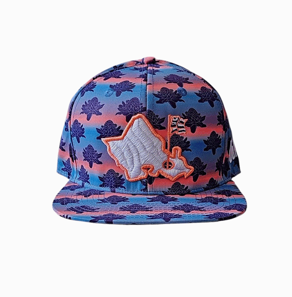 "Torch Ginger" - 6 Panel Novelty Snapback - Multicolor