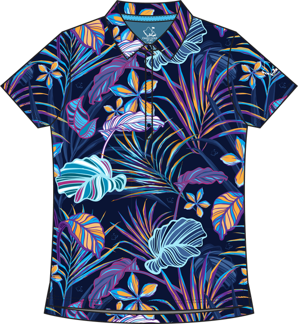 
                      
                        "Tropix" Electric Blues - OGA Women's Polo - Multi Blue
                      
                    