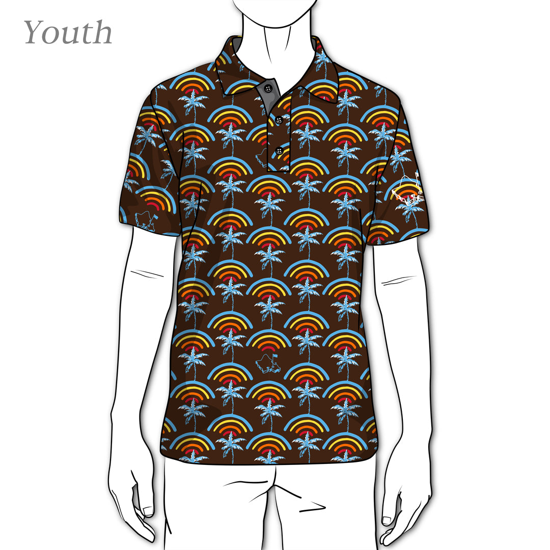 YOUTH "COCOBOWS" BROWN POLO