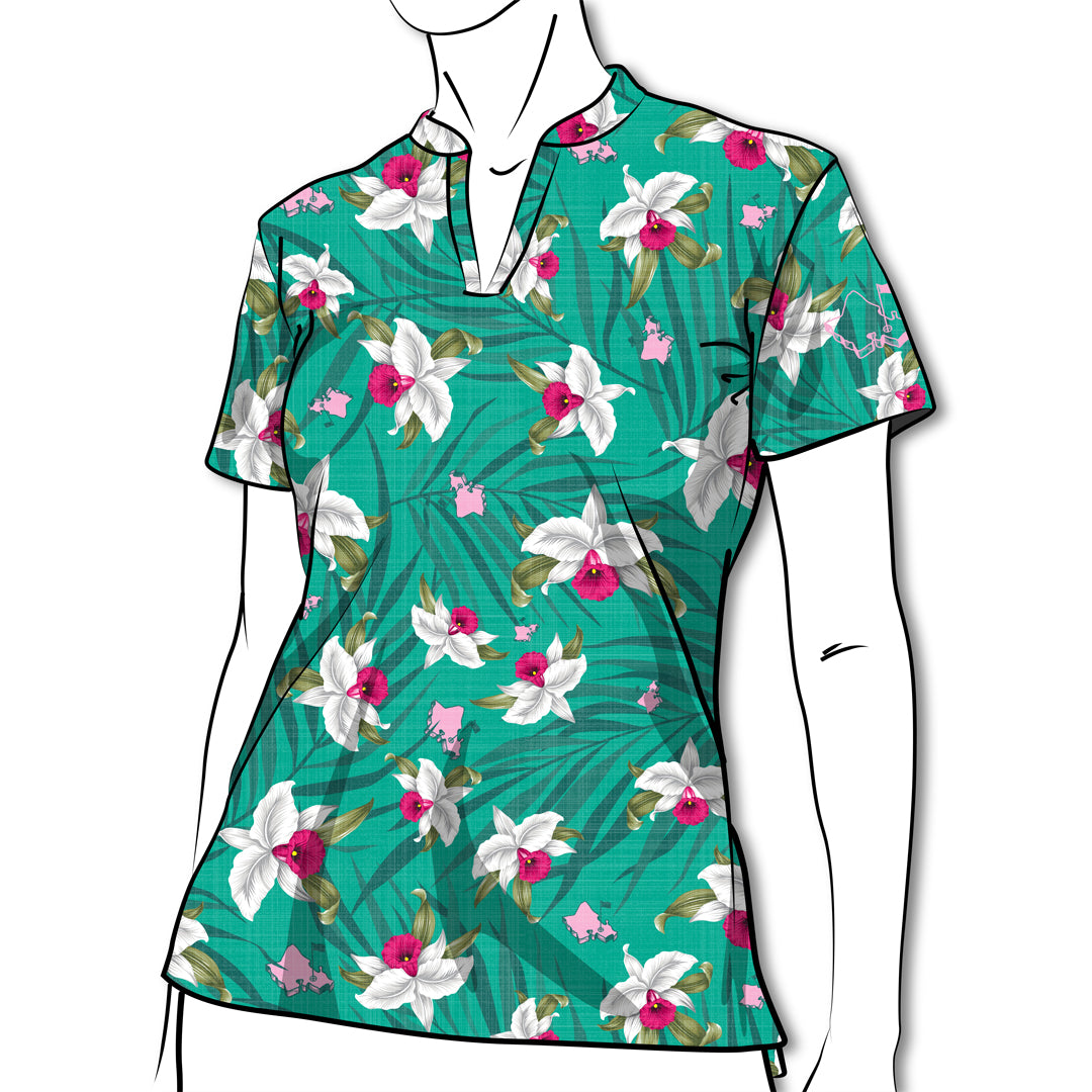 LADIES TEAL GREEN CYMBIOSIS