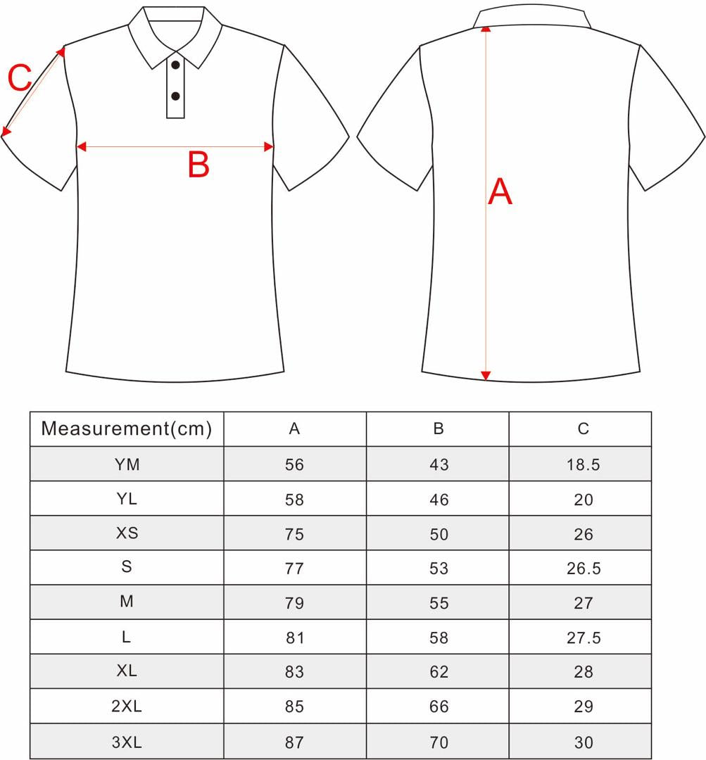 MENS and LADIES POLO SIZING CHART – Oahu Golf Apparel