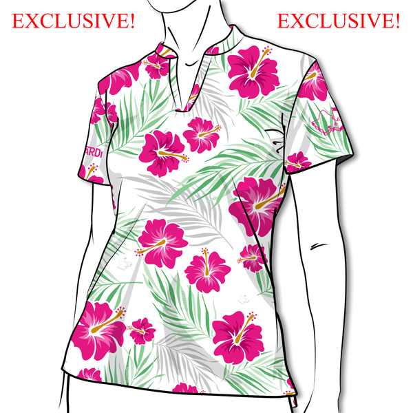 "OGA X BETTINARDI Tiki 23" - OGA Ladies Polo - White