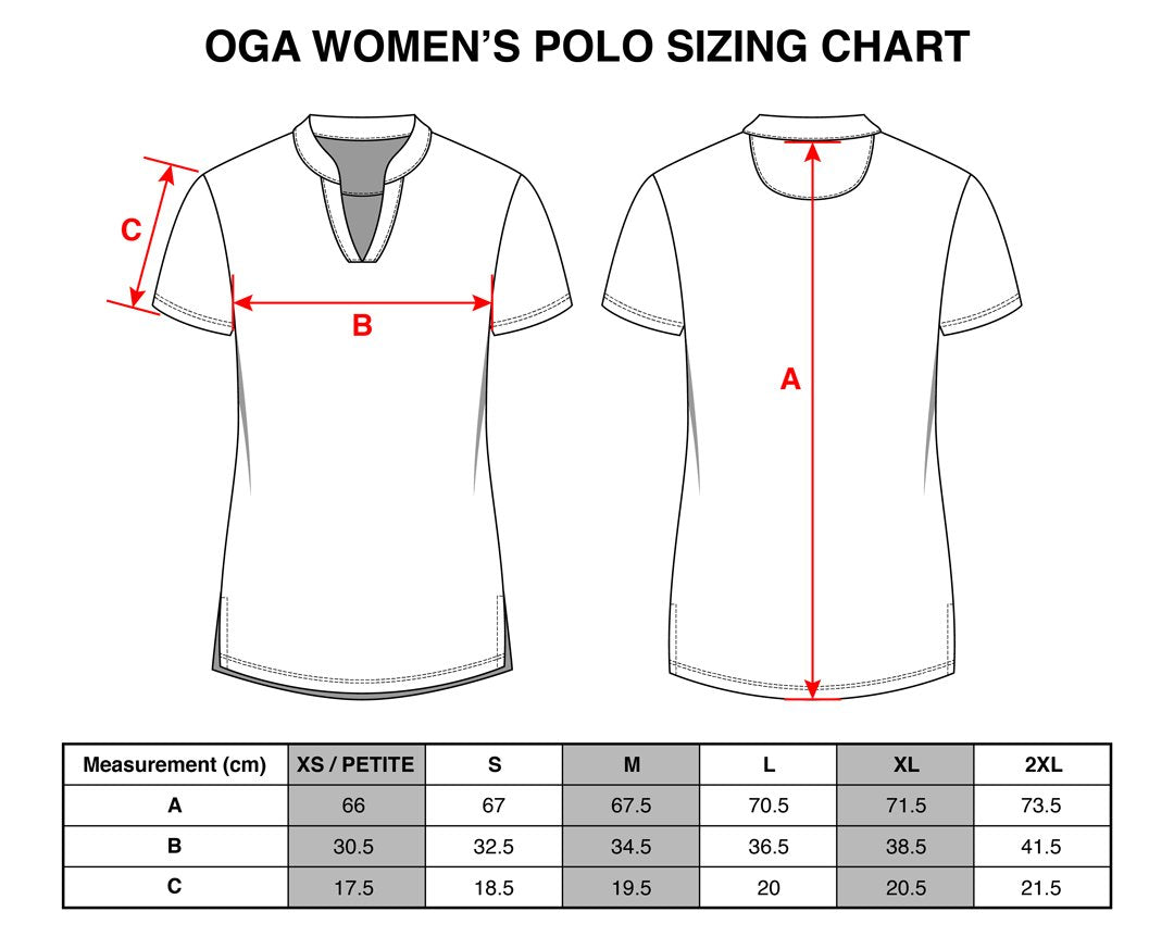 "RWB Birdies of Paradise" - OGA Ladies Polo - Red/White/Blue